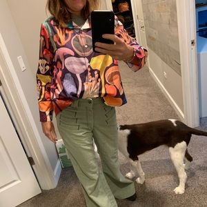 Light green vintage bellbottoms